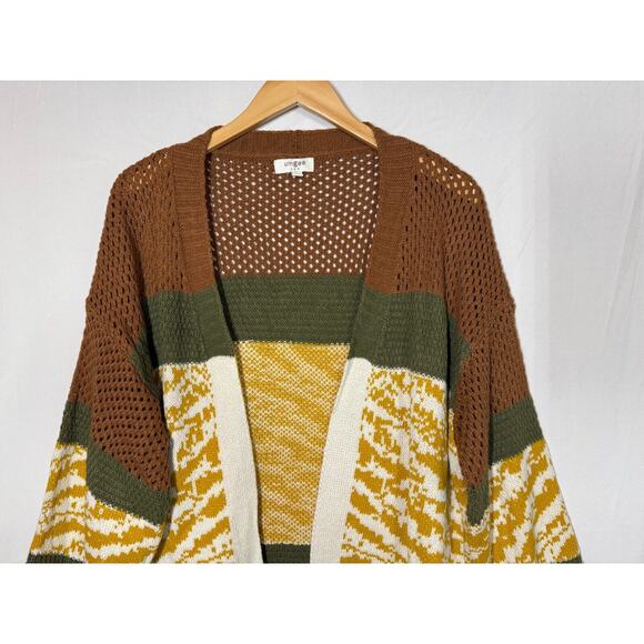 NEW Umgee Long Cardigan Sweater Womens Size Medium Oversized Open Front - Picture 3 of 11